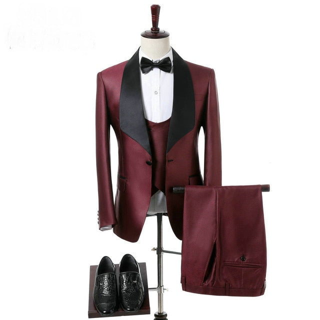 Elegant 3 Piece Morning Dinner Party Prom Suit