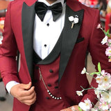 Elegant 3 Piece Morning Dinner Party Prom Suit