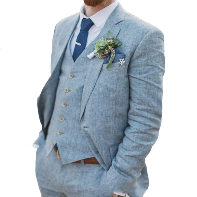 Custom Made Male Slim Fit Wedding Suits