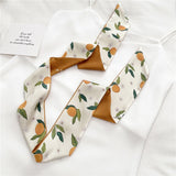 Fruit Print Satin Headband: Stylish Hair Accessory
