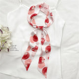 Fruit Print Satin Headband: Stylish Hair Accessory