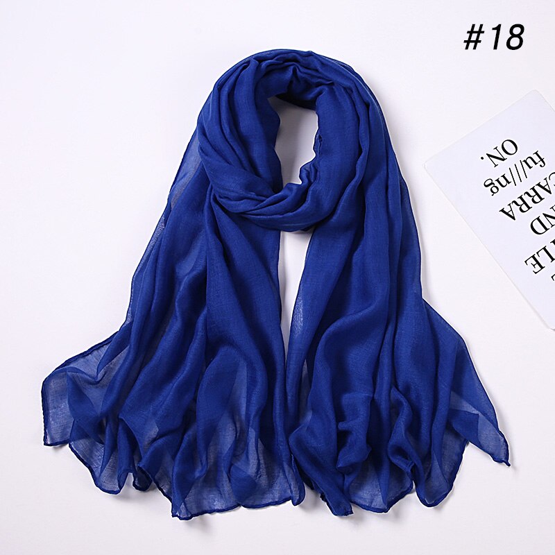 Fashion Cotton Viscose Scarf: Soft Unisex Accessory