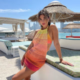 Halter Backless Bodycon Mini Dress: Club Party Streetwear