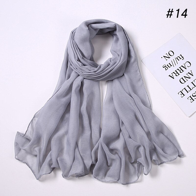 Fashion Cotton Viscose Scarf: Soft Unisex Accessory