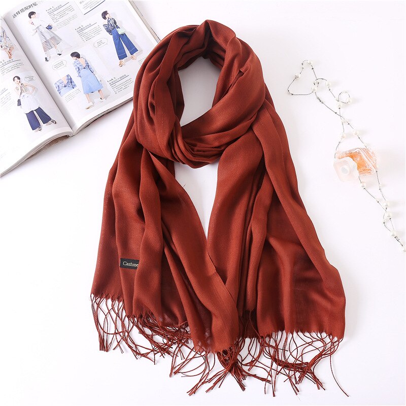 Cashmere Hijab Scarf: Winter Elegance for Women