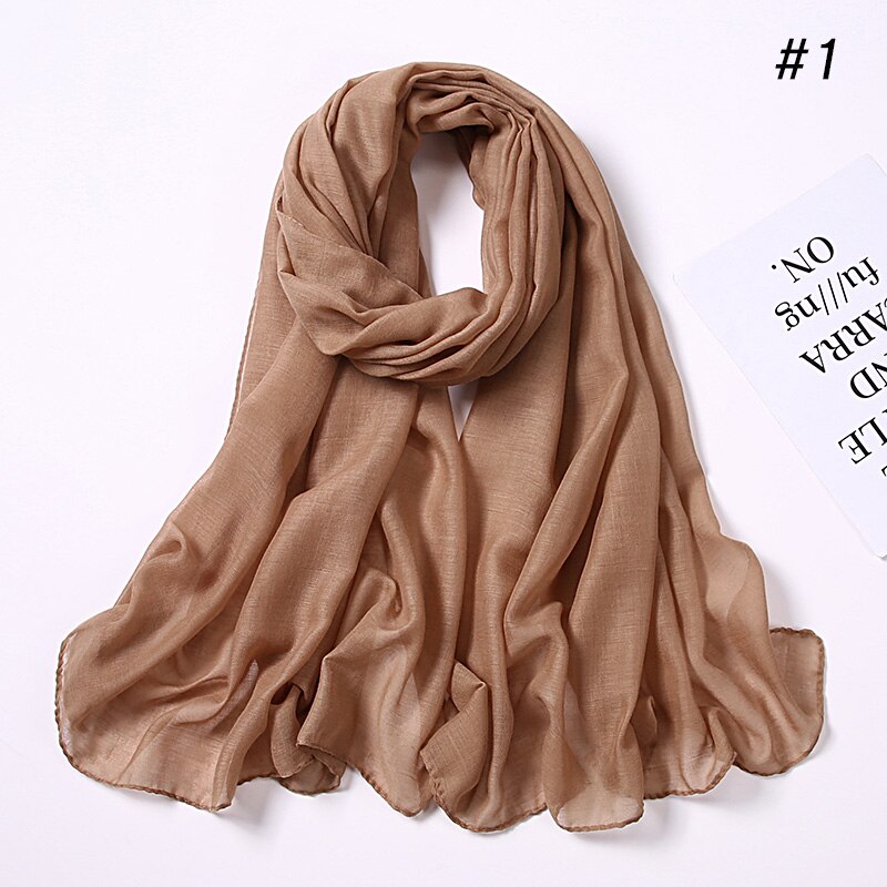 Fashion Cotton Viscose Scarf: Soft Unisex Accessory