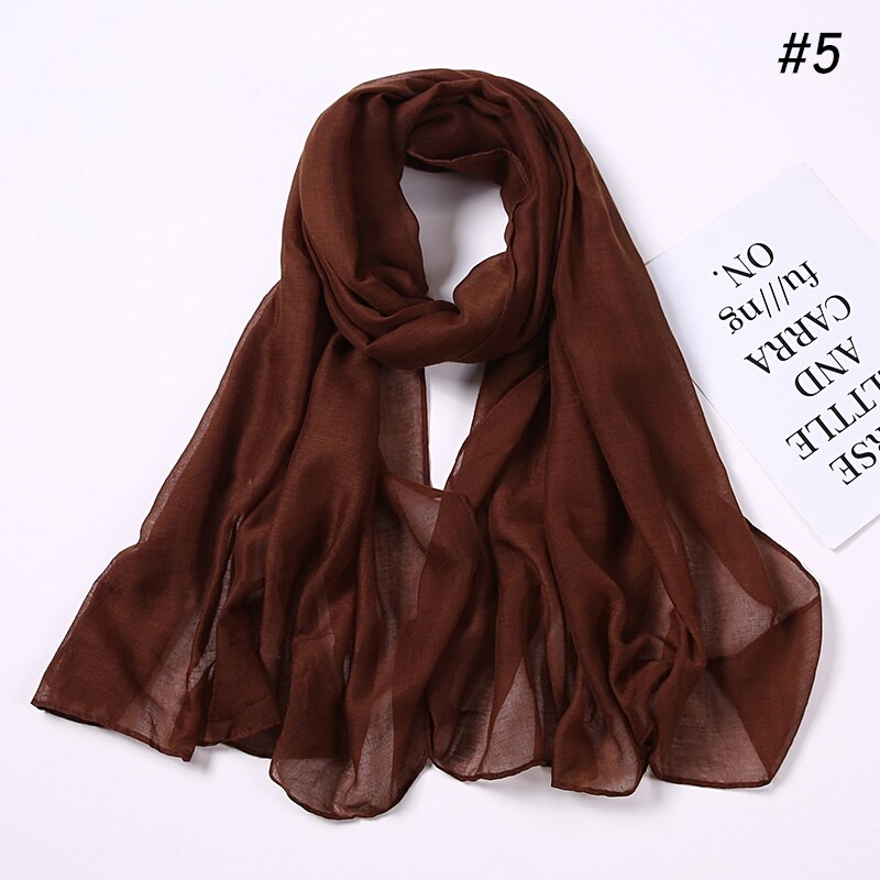 Fashion Cotton Viscose Scarf: Soft Unisex Accessory