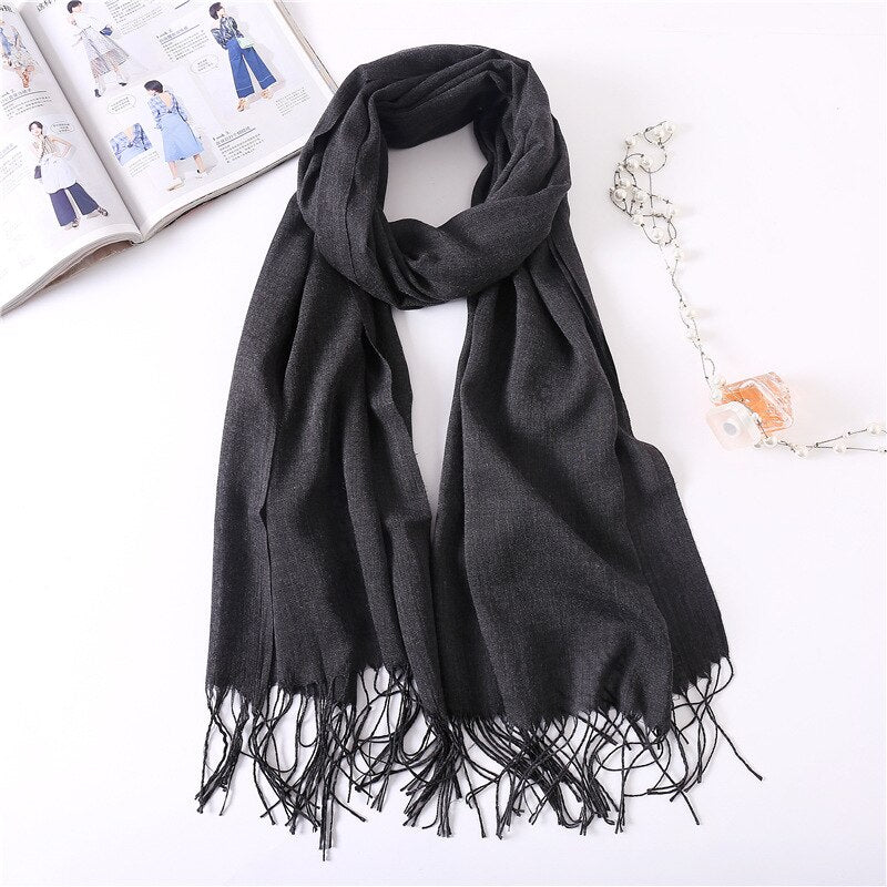 Cashmere Hijab Scarf: Winter Elegance for Women