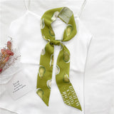 Fruit Print Satin Headband: Stylish Hair Accessory