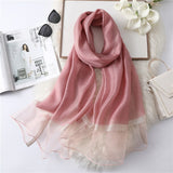 Summer Silk Scarf: Long Size Elegance