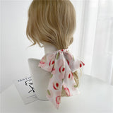 Fruit Print Satin Headband: Stylish Hair Accessory
