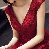 Elegant Lace Sequin Prom Dress