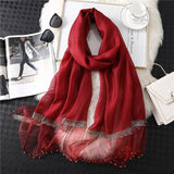 Summer Silk Scarf: Long Size Elegance