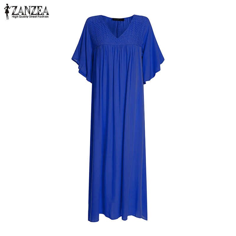 Lace Crochet Maxi Dress - ZANZEA 2023