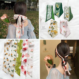 Fruit Print Satin Headband: Stylish Hair Accessory