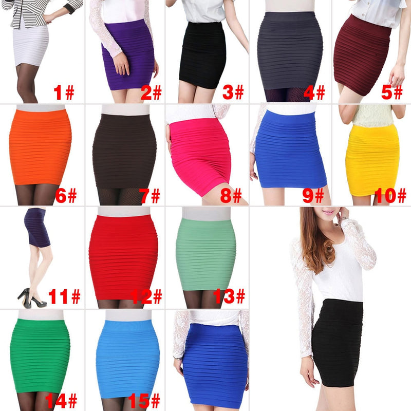 Women's Office Party Pencil Skirt - High Waist