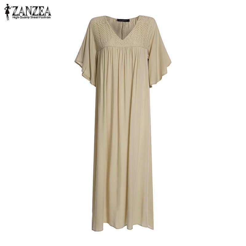 Lace Crochet Maxi Dress - ZANZEA 2023