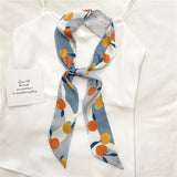 Fruit Print Satin Headband: Stylish Hair Accessory