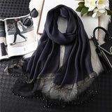 Summer Silk Scarf: Long Size Elegance