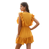 Singwing Summer Ruffle Mini Dress