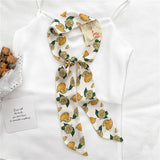 Fruit Print Satin Headband: Stylish Hair Accessory
