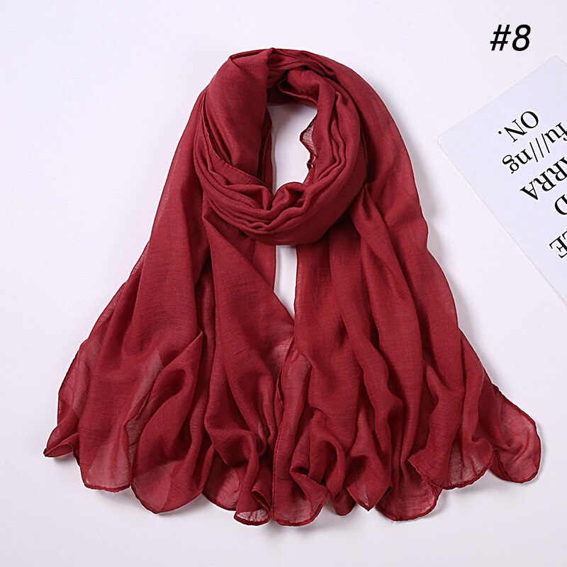 Fashion Cotton Viscose Scarf: Soft Unisex Accessory