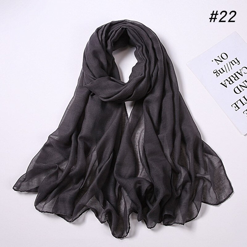 Fashion Cotton Viscose Scarf: Soft Unisex Accessory