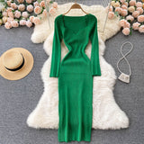 Strapless Ribbed Knit Bodycon Dress: Winter Midi