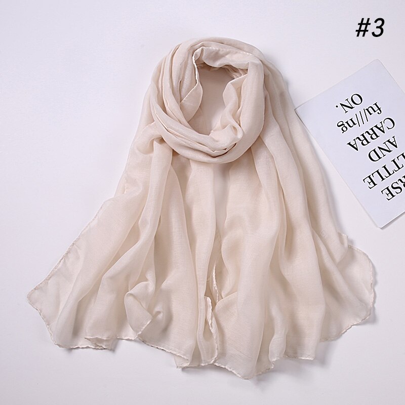 Fashion Cotton Viscose Scarf: Soft Unisex Accessory