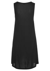 Black Beach Style Keyhole Mini Dress