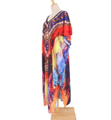 Multicolor Beach Maxi Dress - Swimsuit Cover Up