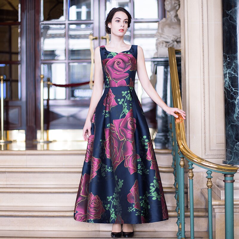Elegant Boho Floral Maxi Dress - High Quality