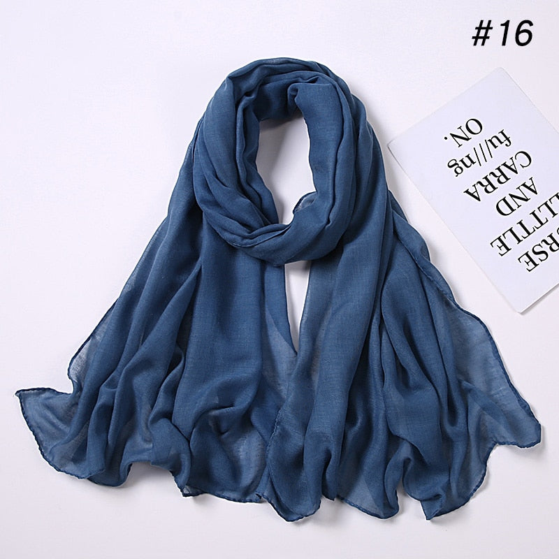 Fashion Cotton Viscose Scarf: Soft Unisex Accessory