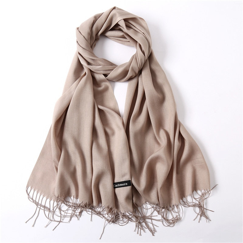 Cashmere Hijab Scarf: Winter Elegance for Women