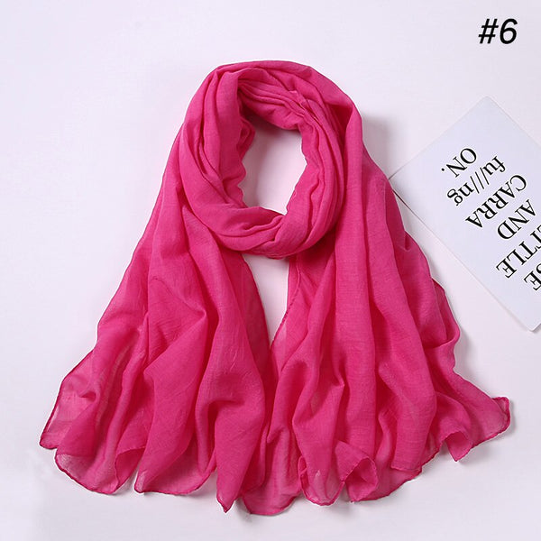 Fashion Cotton Viscose Scarf: Soft Unisex Accessory