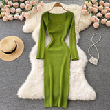 Strapless Ribbed Knit Bodycon Dress: Winter Midi