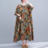 Oversized Polka Dot Cotton Dress - Summer Chic