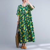 Oversized Polka Dot Cotton Dress - Summer Chic
