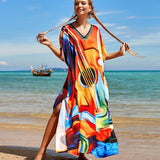 Kaftan Dress Plus Size Beach Party Casual Dress