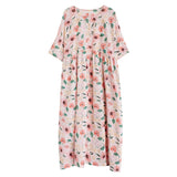 Oversized Polka Dot Cotton Dress - Summer Chic