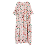 Oversized Polka Dot Cotton Dress - Summer Chic