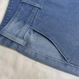 New Bleached Wide Leg Flared Denim Jeans