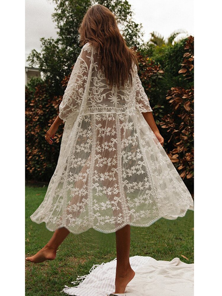 2023 Crochet Beach Cover Up Dress