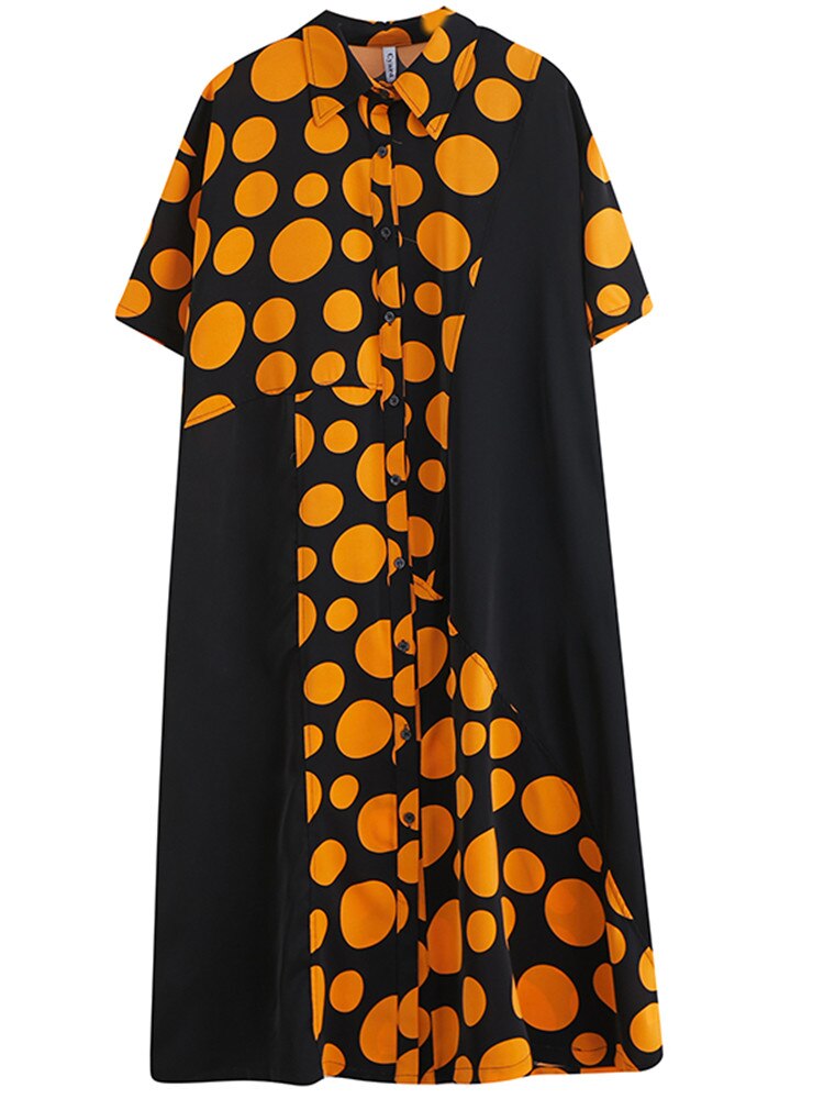 Chiffon Polka Dot Summer Dress - Casual Chic