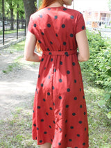 Lossky Vintage Polka Dot Long Dress