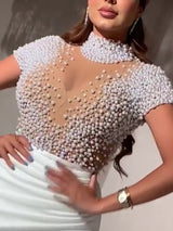 Sexy Transparent Tulle Party Dress