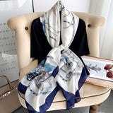 Chic Silk Muffler: Women's Autumn-Winter Scarf