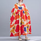 Oversized Polka Dot Cotton Dress - Summer Chic
