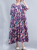 Oversized Polka Dot Cotton Dress - Summer Chic