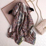 Chic Silk Muffler: Women's Autumn-Winter Scarf